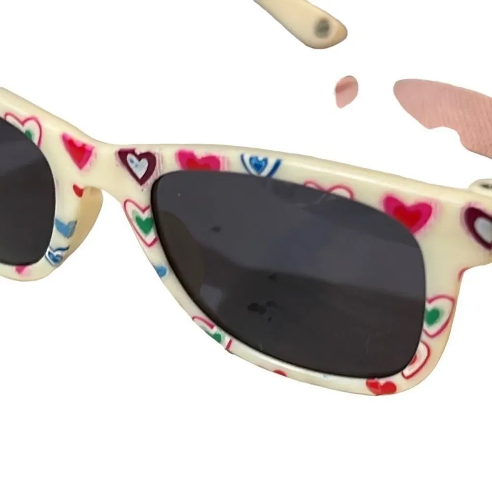 Cocosand Toddler Baby Kids Straped Heart Design Retro Aviator Sunglasses